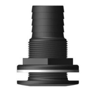 Tru Design Huiddoorvoer met tule zwart 38mm 1 1/2” BSP