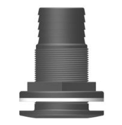 Tru Design Huiddoorvoer met tule zwart 50mm 2β BSP