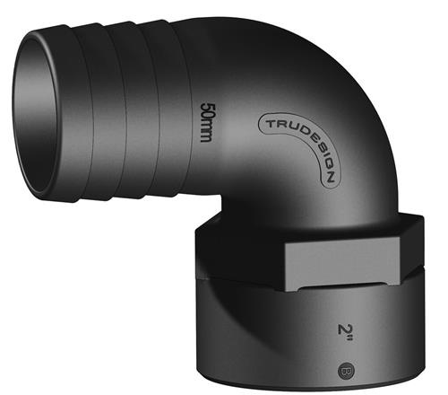 Tru Design Slangtule 90° 50mm x 2” BSP binnendraad