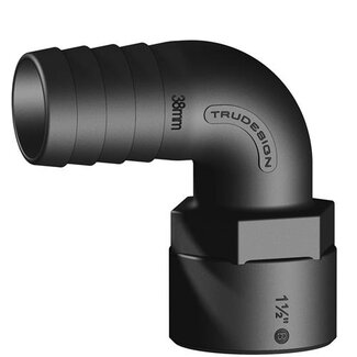 Tru Design Slangtule 90° 38mm x 1 1/2” BSP binnendraad