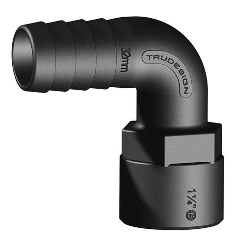 Tru Design Slangtule 90° 32mm x 1 1/4” BSP binnendraad