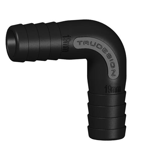Tru Design Verbinder 90° 19mm met 2 tule einden