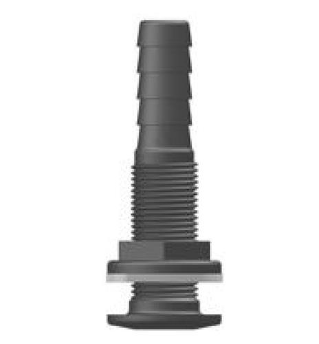 Tru Design Huiddoorvoer met tule zwart 16mm 1/2β BSP