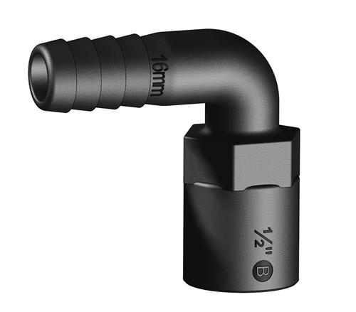 Tru Design Slangtule 90Β° 16mm x 1/2β BSP binnendraad