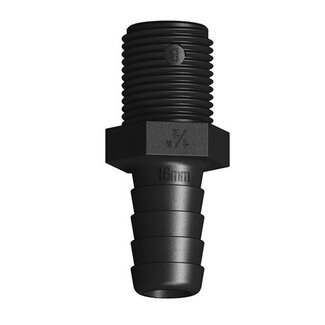 Tru Design Slangtule 16mm x 1/2" BSP buitendraad lang