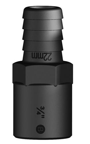 Tru Design Slangtule 22mm x 3/4β BSP binnendraad