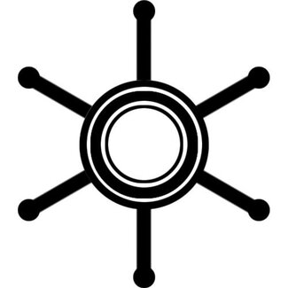 CEF Impeller ø diameter x ø diameter x mm / 6 schoepen