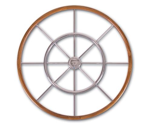 Stazo Stazo Hoepelstuurwiel rvs/teak
