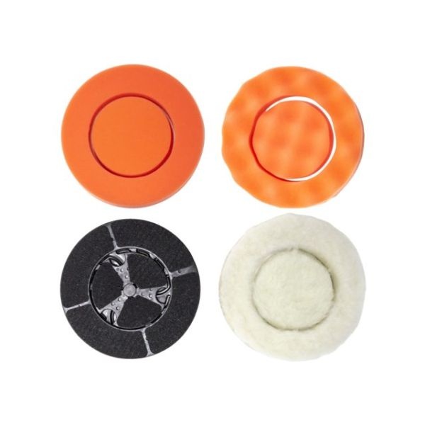 Batavia Twin Brush polijstpad set (2 x foam 1 x wol)