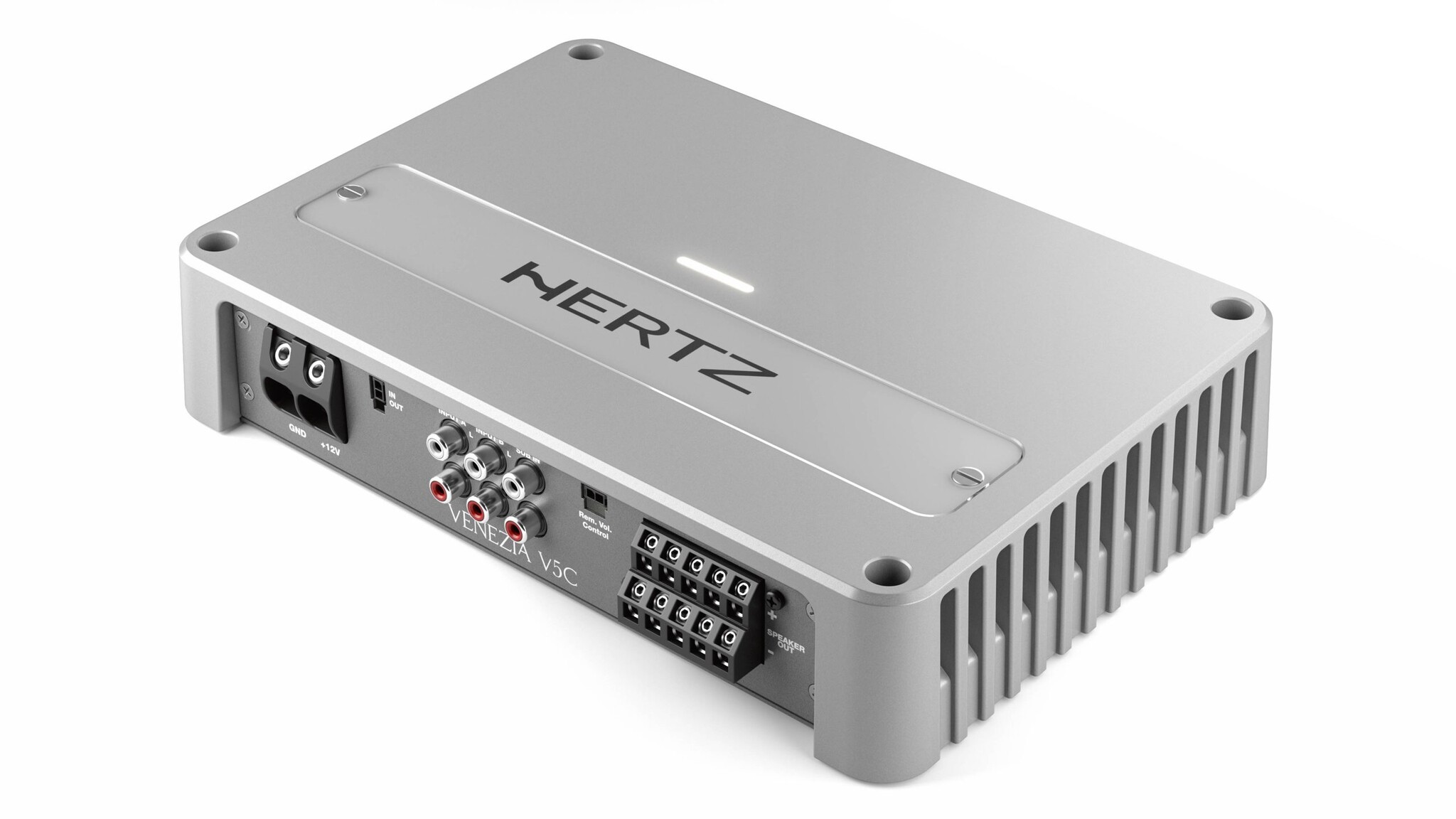Hertz VENEZIA V5C 24V - Marine 24 Volt Hi-Res compact D-Class 5-kanaals versterker 1010 Watt