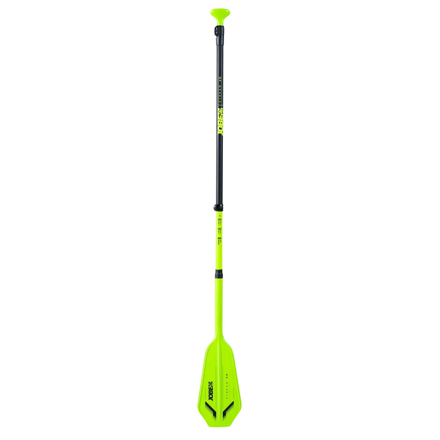 JOBE Stream Carbon 40 SUP Peddel Lime Groen Driedelig