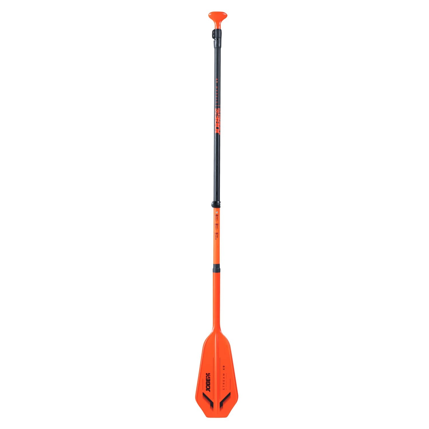 JOBE Stream Carbon 40 SUP Peddel Oranje Driedelig