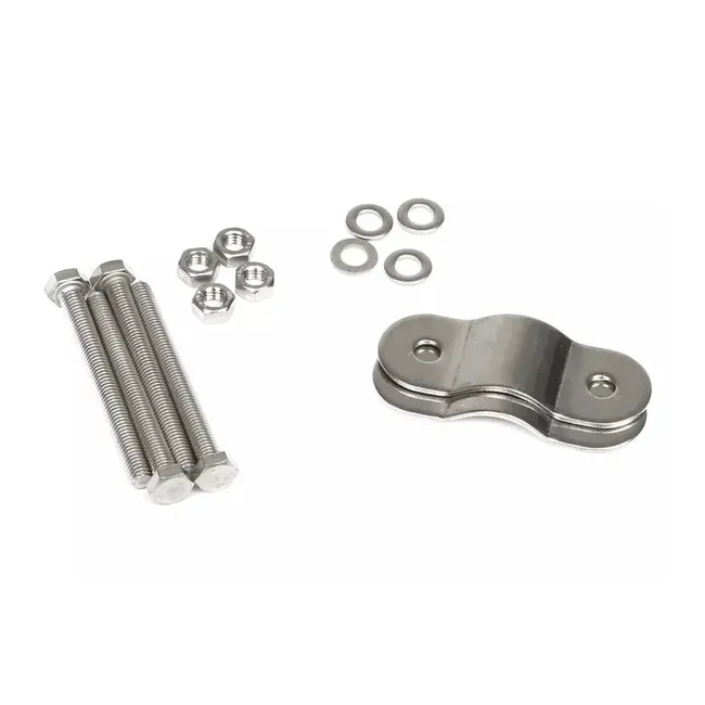 Allpa  RVS Fenderhouder  schuin model voor 2 fenders