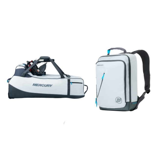 Mercury Avator Rugtas en draagtas bundel Avator 7.5e kortstaart en accu