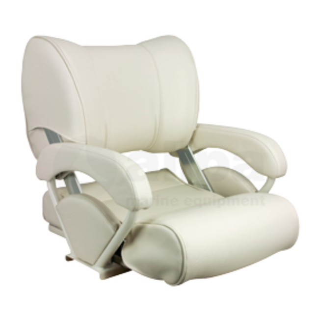 Allpa allpa Stuurstoel model 'Twin 46' Flip-Back & Up, wit