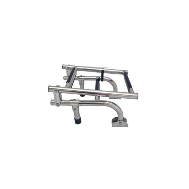 HOLLEX Hollex Zwemtrap uitklapbaar rvs316 1+2 treden