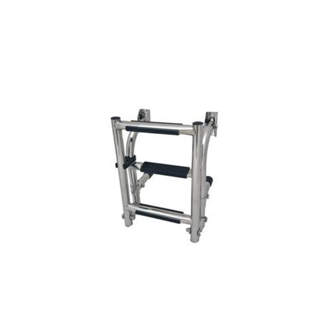 HOLLEX Hollex Zwemtrap uitklapbaar rvs316 1+2 treden