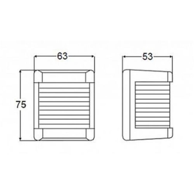 Hella Hella Bakboordlicht klein zwart