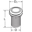 HOLLEX Hollex Huiddoorvoer rvs316 3/8"x54mm