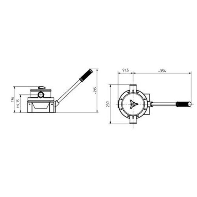 Rheinstrom Rheinstrom Handmembraanpomp M50FA brons
