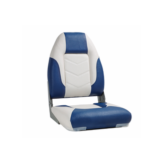 Titan Marine High Back Bootstoel Wit/Blauw