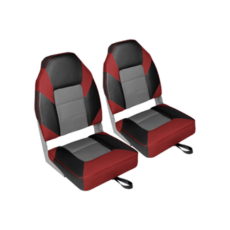 Titan Marine High Back Bootstoel Grijs/Steenkool/Rood