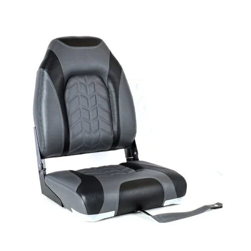 Titan Marine High Back Folding Bootstoel Zwart/Steenkool Grijs