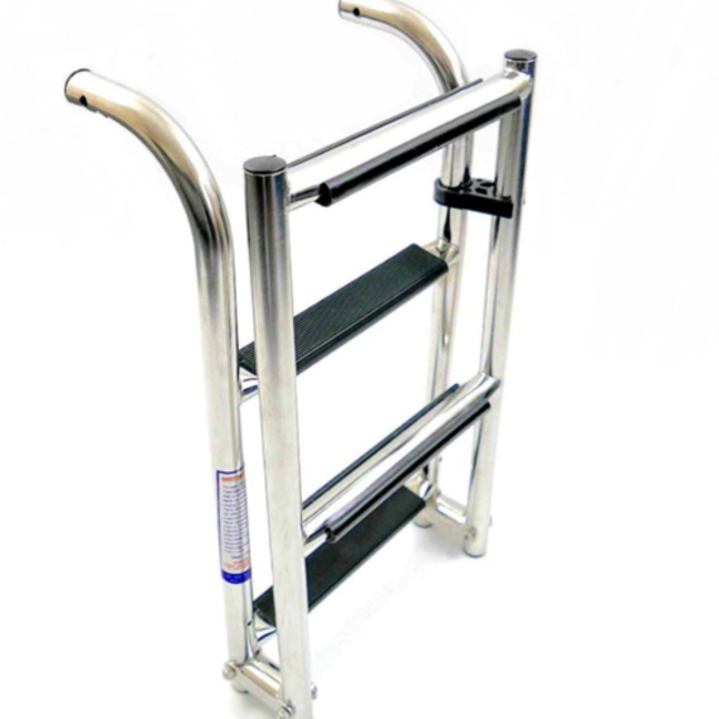 Titan Marine RVS zwemladder - inklapbaar - 4 treden - breedte: 228 mm
