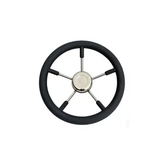 Titan Marine Stuurwiel Zwart/RVS
