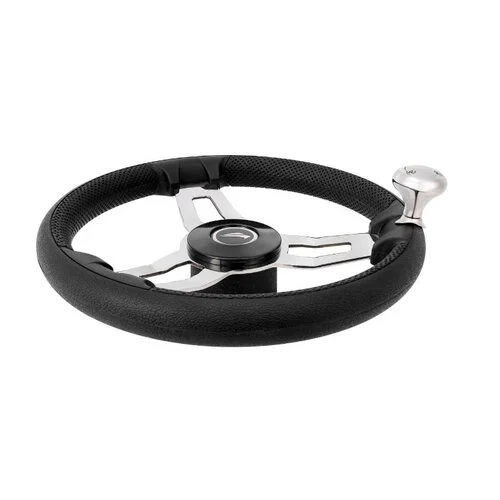 Titan Marine Stuurwiel Pu Foam Sport met knop 35CM