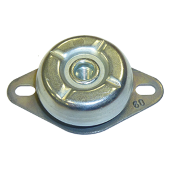 allpa Trillingsdemper  45° shore  inwendige draad M6  afm. 59x35x12mm  max. 120N (hardheid 75N/mm)