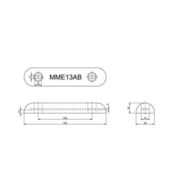 MME MME Anode Aluminium Huid/Roer MME13AB