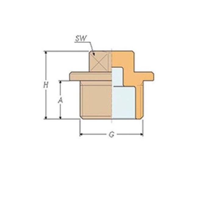 Guidi Afdichtplug 1/4" buitendraad