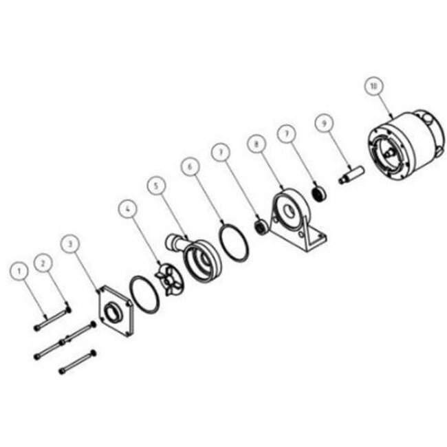 Rheinstrom Dekwaspomp Z60 12 Volt brons