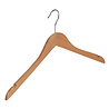 Blusen / Hemdenbügel Buchenholz natur lackiert mit Rockkerben, 44 cm Blusen / Hemdenbügel Buchenholz natur lackiert mit Rockkerben, 44 cm
