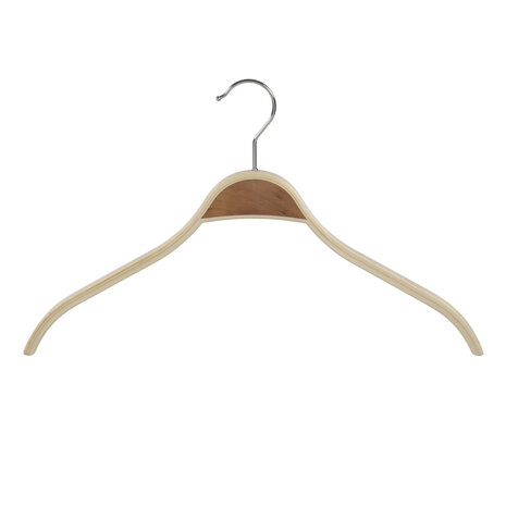 Jacken / Anzugbügel Birkenholz natur lackiert mit Schulterverbreiterung, 42 cm Jacken / Anzugbügel Birkenholz natur lackiert mit Schulterverbreiterung, 42 cm