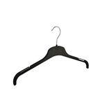 Blusen / Hemdenbügel Kunststoff schwarz mit Rockkerben, 38 cm Blusen / Hemdenbügel Kunststoff schwarz mit Rockkerben, 38 cm