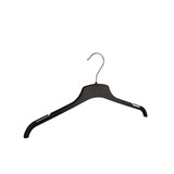 SER-VIZ Blusen / Hemdenbügel (flach) Kunststoff schwarz mit Rockkerben SER-VIZ Blusen / Hemdenbügel (flach) Kunststoff schwarz mit Rockkerben