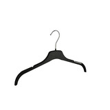 SER-VIZ Blusen / Hemdenbügel (flach) Kunststoff schwarz mit Rockkerben SER-VIZ Blusen / Hemdenbügel (flach) Kunststoff schwarz mit Rockkerben