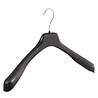 Jacken / Anzugbügel Kunststoff schwarz mit Schulterverbreiterung, 38 cm Jacken / Anzugbügel Kunststoff schwarz mit Schulterverbreiterung, 38 cm