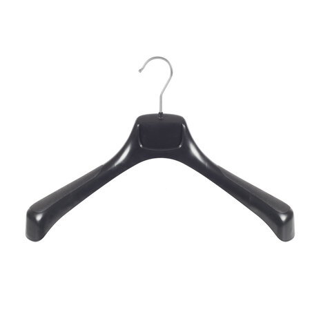SER-VIZ Jacken / Anzugbügel (gebogen) Kunststoff schwarz mit Schulterverbreiterung SER-VIZ Jacken / Anzugbügel (gebogen) Kunststoff schwarz mit Schulterverbreiterung