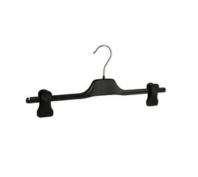 Rock / Hosenbügel Kunststoff schwarz mit anti-rutsch Klammern Rock / Hosenbügel Kunststoff schwarz mit anti-rutsch Klammern