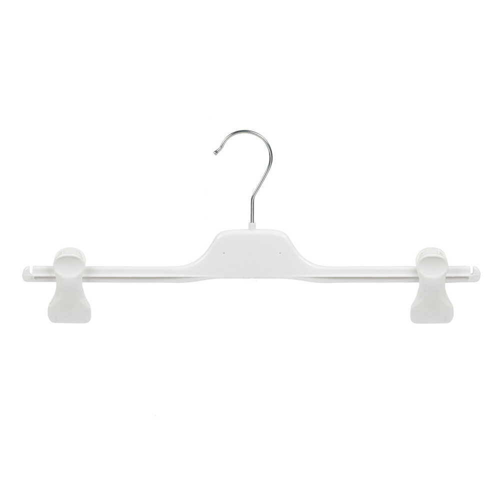 SER-VIZ Rock / Hosenbügel Kunststoff weiß mit anti-rutsch Klammern SER-VIZ Rock / Hosenbügel Kunststoff weiß mit anti-rutsch Klammern