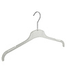 Blusen / Hemdenbügel Kunststoff transparent mit Rockkerben, 38 cm Blusen / Hemdenbügel Kunststoff transparent mit Rockkerben, 38 cm