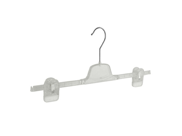 CORTEC Rock / Hosenbügel Kunststoff transparent mit anti-rutsch Klammern CORTEC Rock / Hosenbügel Kunststoff transparent mit anti-rutsch Klammern