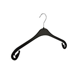 Blusen / Hemdenbügel (flach) Kunststoff schwarz mit Rockkerben (gebraucht) Blusen / Hemdenbügel (flach) Kunststoff schwarz mit Rockkerben (gebraucht)