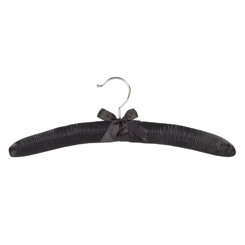 Blusen / Hemdenbügel Satin schwarz Blusen / Hemdenbügel Satin schwarz