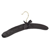 DER KLEIDERBÜGELRIESE Blusen / Hemdenbügel Satin schwarz mit Messighaken DER KLEIDERBÜGELRIESE Blusen / Hemdenbügel Satin schwarz mit Messighaken