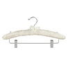 DER KLEIDERBÜGELRIESE Blusen / Hemdenbügel Satin elfenbein mit anti-rutsch Klammern DER KLEIDERBÜGELRIESE Blusen / Hemdenbügel Satin elfenbein mit anti-rutsch Klammern