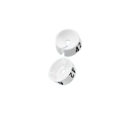 Größenring weiß mit schwarzem Aufdruck (25 St.) Größenring weiß mit schwarzem Aufdruck (25 St.)